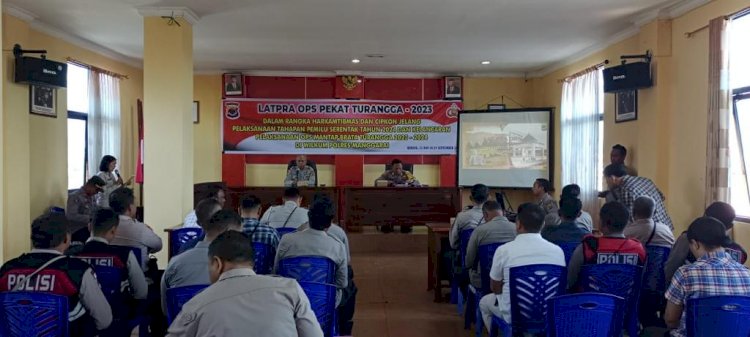 Latihan Pra Operasi Pekat Turangga - 2023 Dalam Rangka Harkamtibmas dan Cipkon Jelang Pemilu Serentak 2024