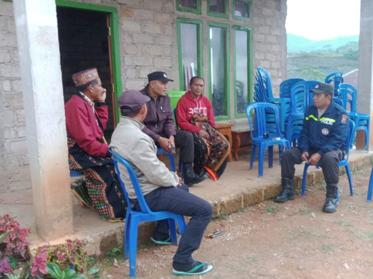 Bhabinkamtibmas Kecamatan Lelak Himbau Warga Waspada Terhadap Tindak Pidana Perdagangan Orang