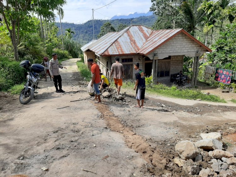 Bhabinkamtibmas Kecamatan Rahong Utara, Aipda Ridwan Lubalu, Himbau Warga Antisipasi Kasus TPPO dan Musim Kemarau