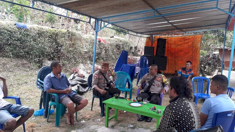 Bhabinkamtibmas Kecamatan Wae Ri'i Sambangi Desa Golo Cador, Kabupaten Manggarai: Himbauan untuk Menjaga Kamtibmas