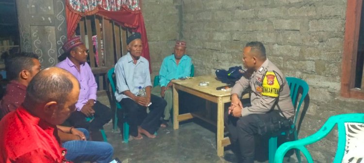BRIPKA ALBERTUS RAHMAT Berikan Himbauan Terkait TPPO di Resepsi Pernikahan di Desa Persiapan Bangka Gumbang