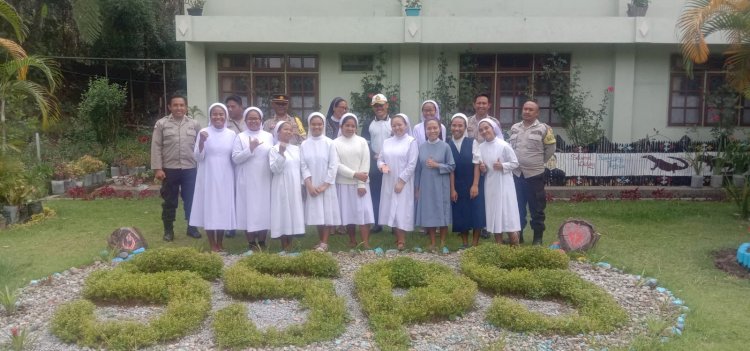 Kasat Binmas Polres Manggarai Laksanakan Silaturahmi dan Kunjungan ke Biara Susteran SSPS Golodukal