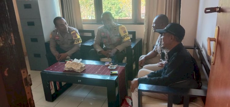 Kapolsek Cibal terima kunjungan Ketua Panwascam Kecamatan Cibal Terkait Rencana Penertiban Alat Peraga Kampanye Pemilu