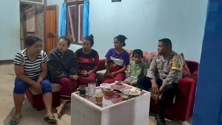 Bhabinkamtibmas Desa Nao, Aipda Emilius Johan, Gencar Lakukan Sosialisasi TPPOn dan Penggalangan Kamtibmas Jelang Pemilu
