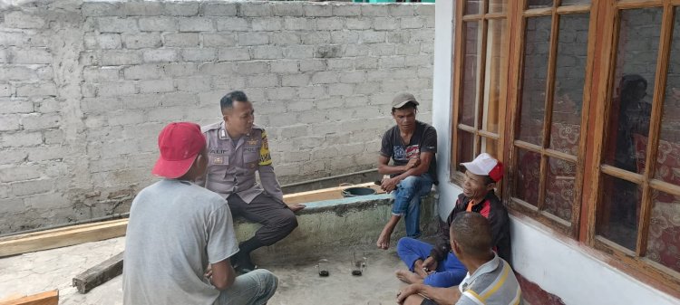 Giat Pencegahan Tindak Pidana Perdagangan Orang, Karhutla, HPR, oleh Bhabinkamtibmas kecamatan Langke Rembong.