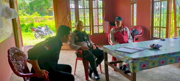 Bhabinkamtibmas BRIPKA ALBERTUS RAHMAT Sosialisasi Pencegahan Tindak Pidana di Cibal, Kab. Manggarai