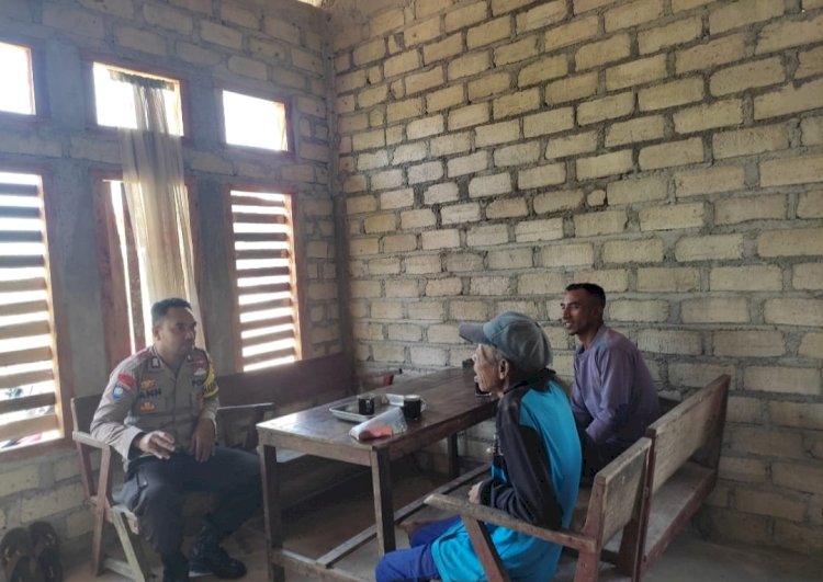 Bhabinkamtibmas Sambangi Warga Binaan untuk Cegah TPPO dan Himbau Pencegahan HPR di Desa Bere, Kecamatan Cibal Barat