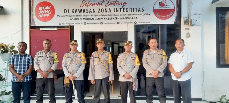 Karo Ops Polda NTT, Supervisi Operasi Mantap Brata 2023-2024 di Polres Manggarai
