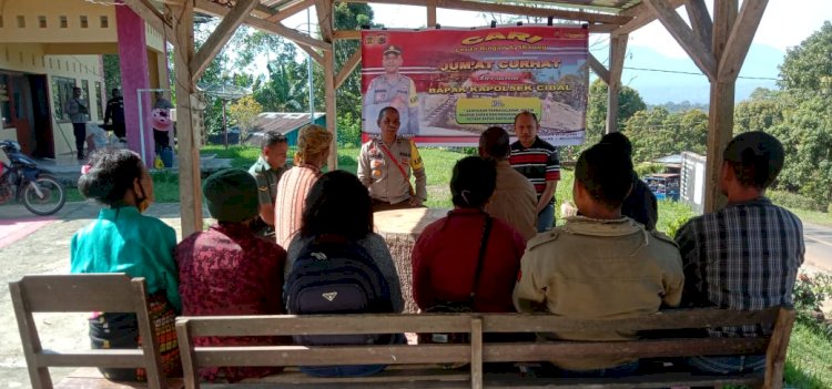 Jumat Curhat Polsek Cibal : Sarana Komunikasi efektif Polsek Cibal dengan Warga