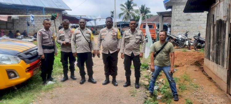 Operasi Mantap Brata : Personil Polres Manggarai Laksanakan Pengamanan Kegiatan Kampanye Caleg PKB di Kecamatan Lelak.