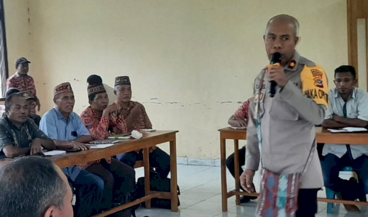 Sosialisasi Antikorupsi Dan Sapu Bersih Pungutan Liar Oleh Satgas Saber Pungli Kabupaten Manggarai Di Kecamatan Reok Barat