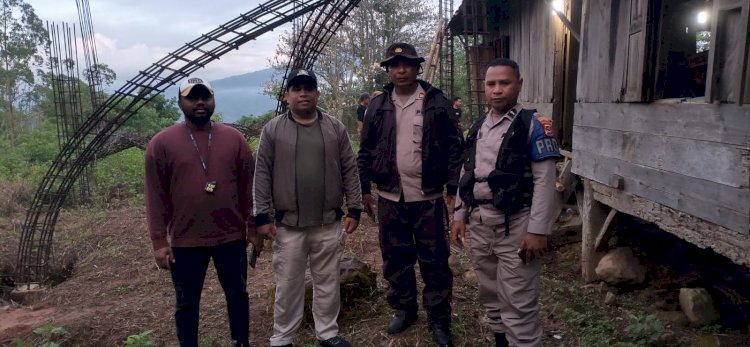 Operasi Mantap Brata : Personil Polres manggarai Laksanakan pengamanan Kegiatan Kampanye di Dapil II, Kabupaten Manggarai