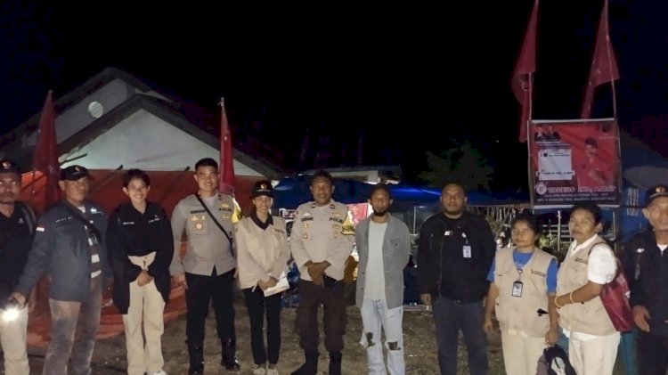 Operasi Mantap Brata: Kapolsek Reo Pimpin Pengamanan Kampanye Pertemuan Terbatas Calon Legislatif di Wilayah Polsek Reo
