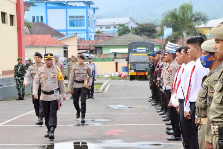 Polres Manggarai Laksanakan Apel Gelar Pasukan Operasi Lilin Turangga 2023 dalam rangka Pengamanan Natal dan Tahun Baru