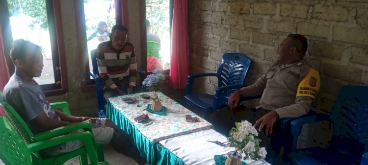 Bhabinkamtibmas Kecamatan Ruteng Giat Patroli dan Sosialisasi Himbauan Kamtibmas