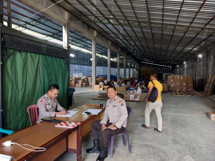 Operasi Mantap Brata: Pengamanan Gudang Logistik KPU Kabupaten Manggarai