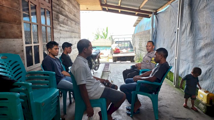 Bhabinkamtibmas Kecamatan Langke Rembong Sosialisasi Cegah TPPO