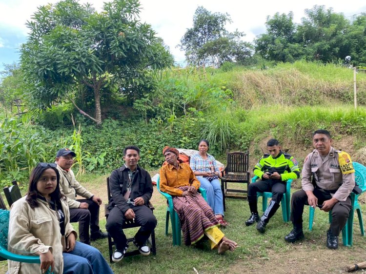 Operasi Mantap Brata: Personil Polres Manggarai Amankan Tatap Muka Caleg DPRD Kabupaten Manggarai di Dapil Manggarai I