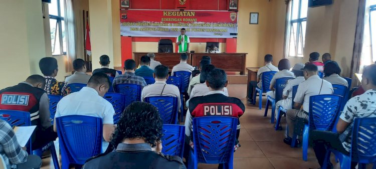 Bimbingan Rohani dan Mental Personil Polri dan ASN Polres Manggarai