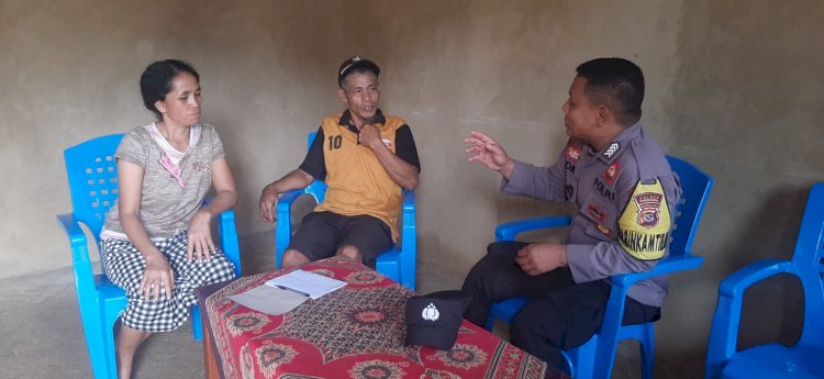 Giat Patroli Dialogis Bhabinkamtibmas Kecamatan Ruteng: Himbauan Kamtibmas Terkait Pemilu 2024
