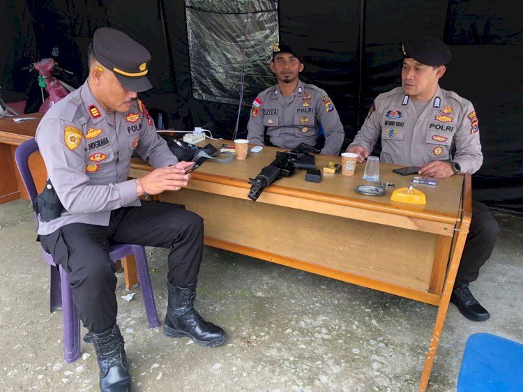 Operasi Mantap Brata: Pengecekan Kesiagaan Petugas Pengamanan Piket Kantor KPUD Kabupaten Manggarai