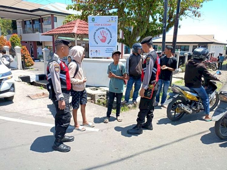Samapta Polres Manggarai Tingkatkan Patroli Kota Pasca Pemilu.