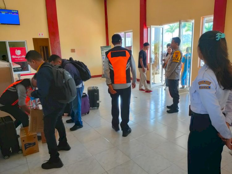 KP3 Udara : Pengamanan Pesawat Penumpang di Bandara Frans Sales Lega Ruteng