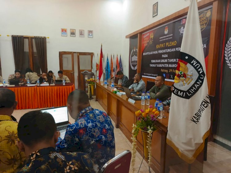 Operasi Mantap Brata: Pengamanan Rapat Pleno Rekapitulasi Hasil Penghitungan Pemilu 2024 di Manggarai