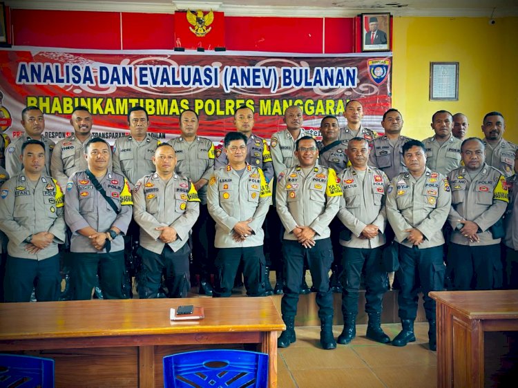 Buka Anev Bulanan Bhabinkamtibmas, Kapolres Manggarai Sampaikan Arahan Penting.