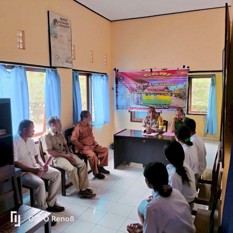 Jumat Curhat di Polsek Cibal: Kepala Sekolah Apresiasi Kinerja Polri