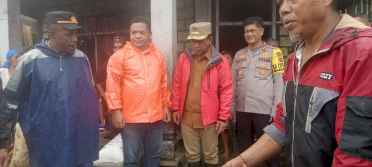 Polsek Cibal lakukan Pemantauan Lokasi bencana di Desa Riung, Kecamatan Cibal, Kabupaten Manggarai
