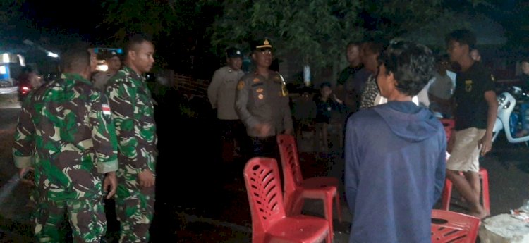 Polsek Reo, Polres Manggarai Bersama TNI Gelar Patroli Gabungan Jelang Bulan Suci Ramadhan