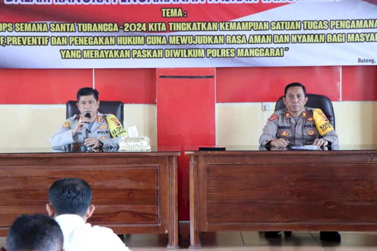 Kapolres Manggarai Buka Latihan Pra Operasi Samana Santa Turangga - Tahun 2024