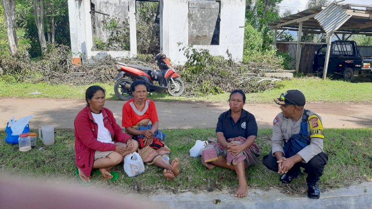 Bhabinkamtibmas Kecamatan Wae Ri'i Himbau Warga Waspada Terhadap Tindak Kejahatan dan Bencana Alam