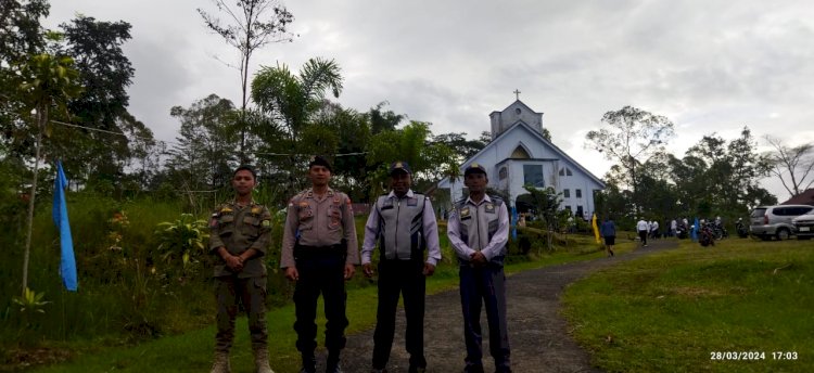 Operasi Samana Santa Turangga-2024: Polres Manggarai Amankan Misa Kamis Putih