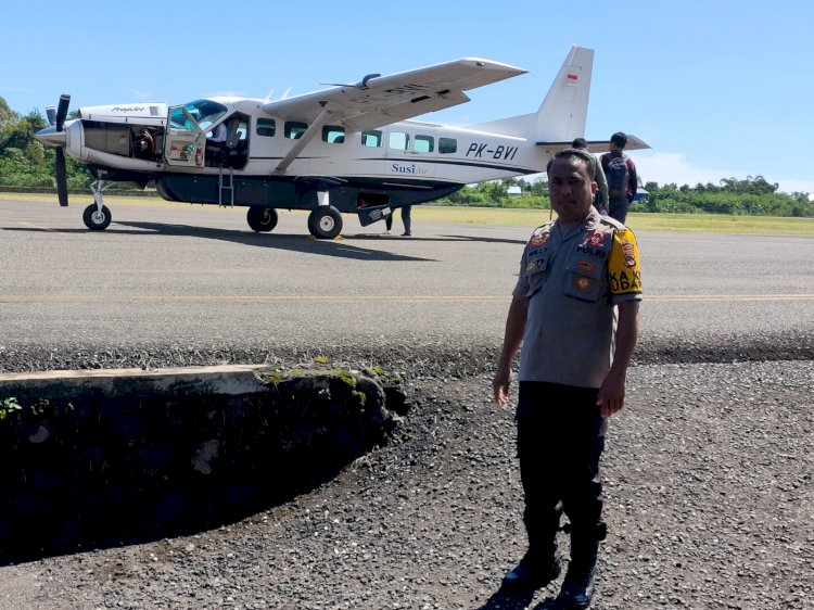 KP3 Udara Frans Sales Lega Ruteng Pastikan Keamanan Transportasi Udara