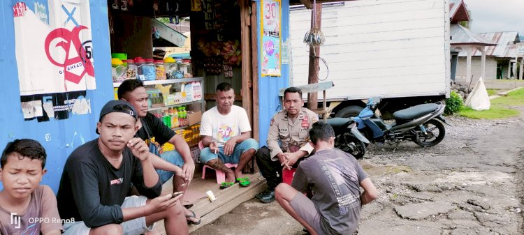 Polsek Cibal Lakukan Patroli dan Penggalangan di Kampung Benteng Todo Desa Nenu