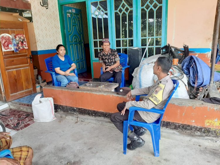 Aipda Ridwan N.Lubalu Bhabinkamtibmas Aktif Patroli dan Sambang di Kecamatan Rahong Utara