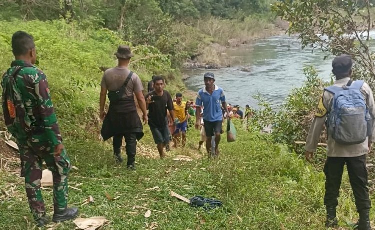 Kapolsek Reo Pimpin Upaya Pencarian dan Evakuasi Korban Tenggelam