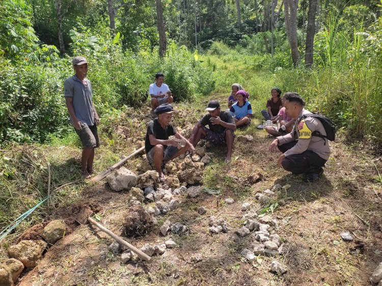 Bhabinkamtibmas Kecamatan Cibal Barat, Resor Manggarai Brigpol Bonaventura Laba Himbau Warga Waspadai Kejahatan