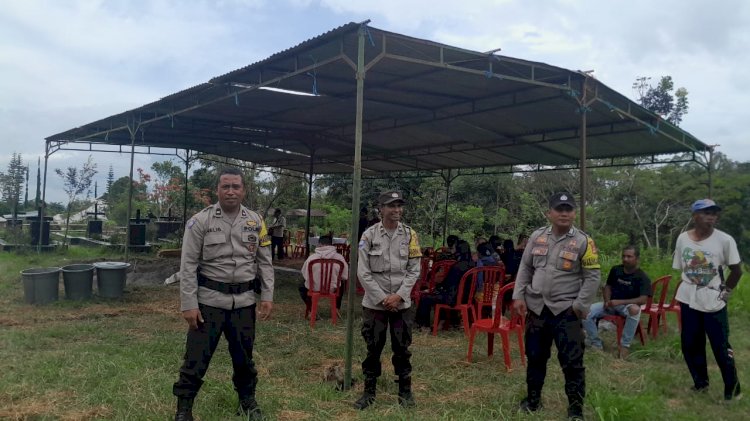 Bhabinkamtibmas di Kecamatan Rahong Utara Konsisten Hadir dalam Pengamanan Kegiatan Masyarakat
