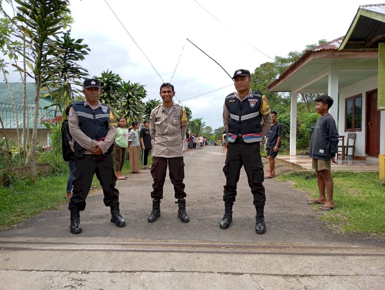 Bhabinkamtibmas di Kecamatan Rahong Utara Konsisten Hadir dalam Pengamanan Kegiatan Masyarakat