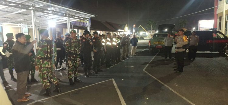 Polres Manggarai Gelar Patroli Gabungan Jaga Situasi Aman Malam Minggu di Ruteng