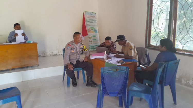 Bhabinkamtibmas Berikan Sosialisasi Pencegahan TPPO dan Himbauan Kamtibmas di Desa Bangka Ruang