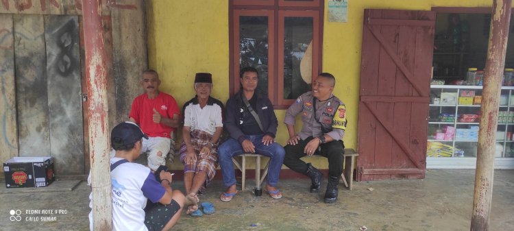 BRIPKA Adrianus G Suman Himbau Masyarakat Wae Ri'i Waspada Terhadap Tindak Pidana Perdagangan Orang, HPR, dan Bencana Alam