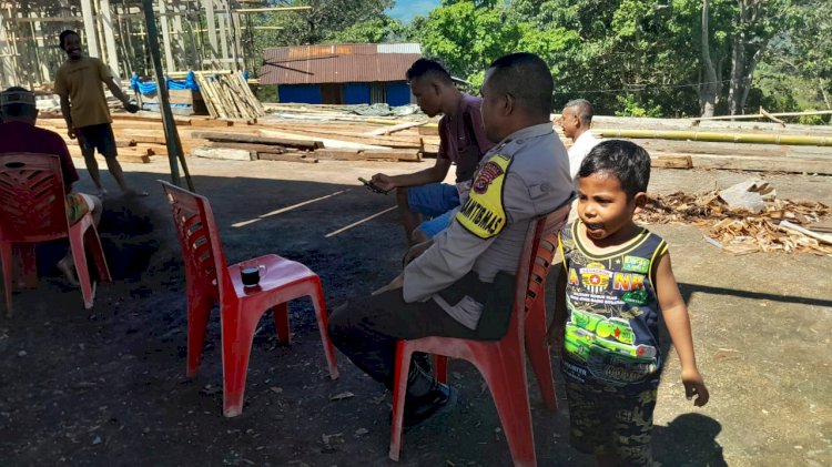 Aipda Kornelius Jemarus Himbau Warga Benteng Tubi Cegah Kejahatan dan Bencana Alam