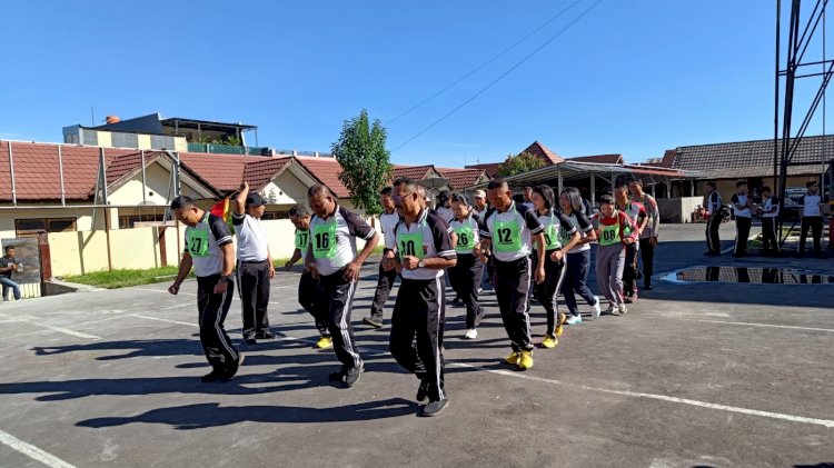 Tes Kesamaptaan Jasmani Polres Manggarai: Komitmen Polri dalam Menjaga Kesehatan Jasmani Personil