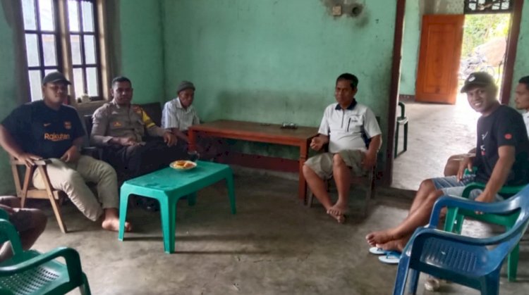 Bripka Arsel Liunima Sosialisasikan Pencegahan TPPO dan Berbagai Ancaman di Satarmese Barat, Kabupaten Manggarai