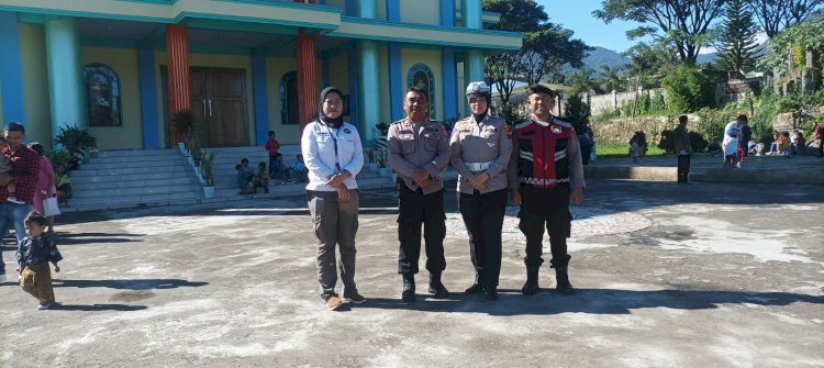 Polres Manggarai Terjunkan Personil Pengamanan Perayaan Kenaikan Isa Almasih di Ruteng