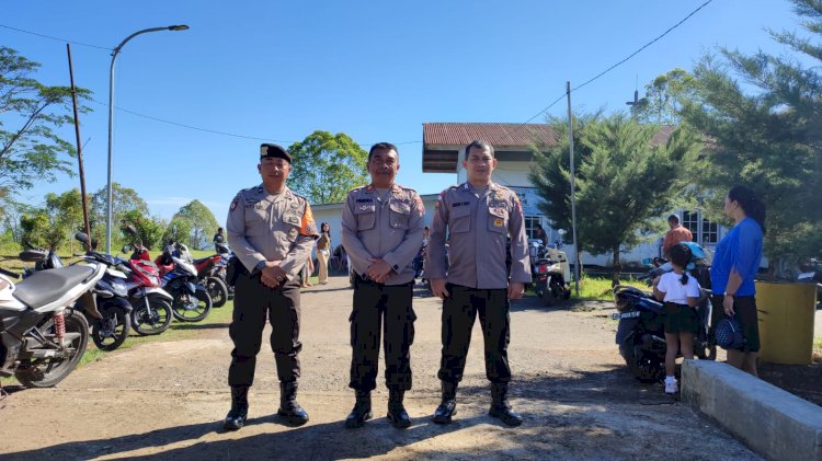 Polres Manggarai Terjunkan Personil Pengamanan Perayaan Kenaikan Isa Almasih di Ruteng